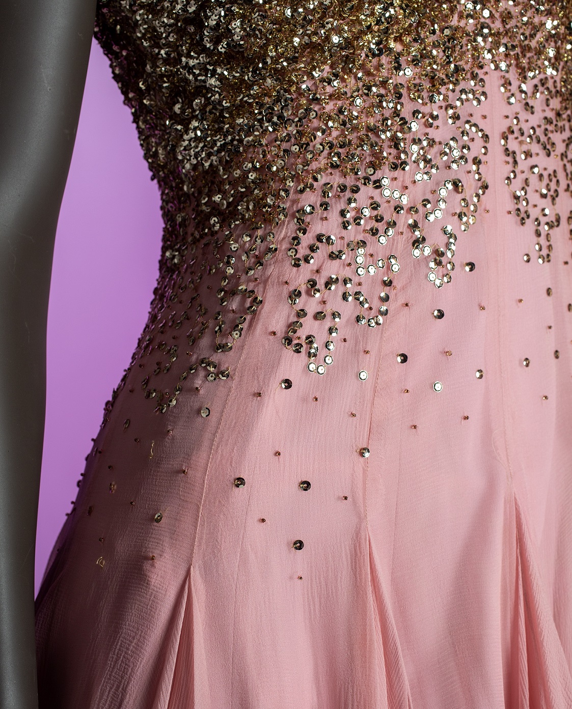 sequin dress detailing