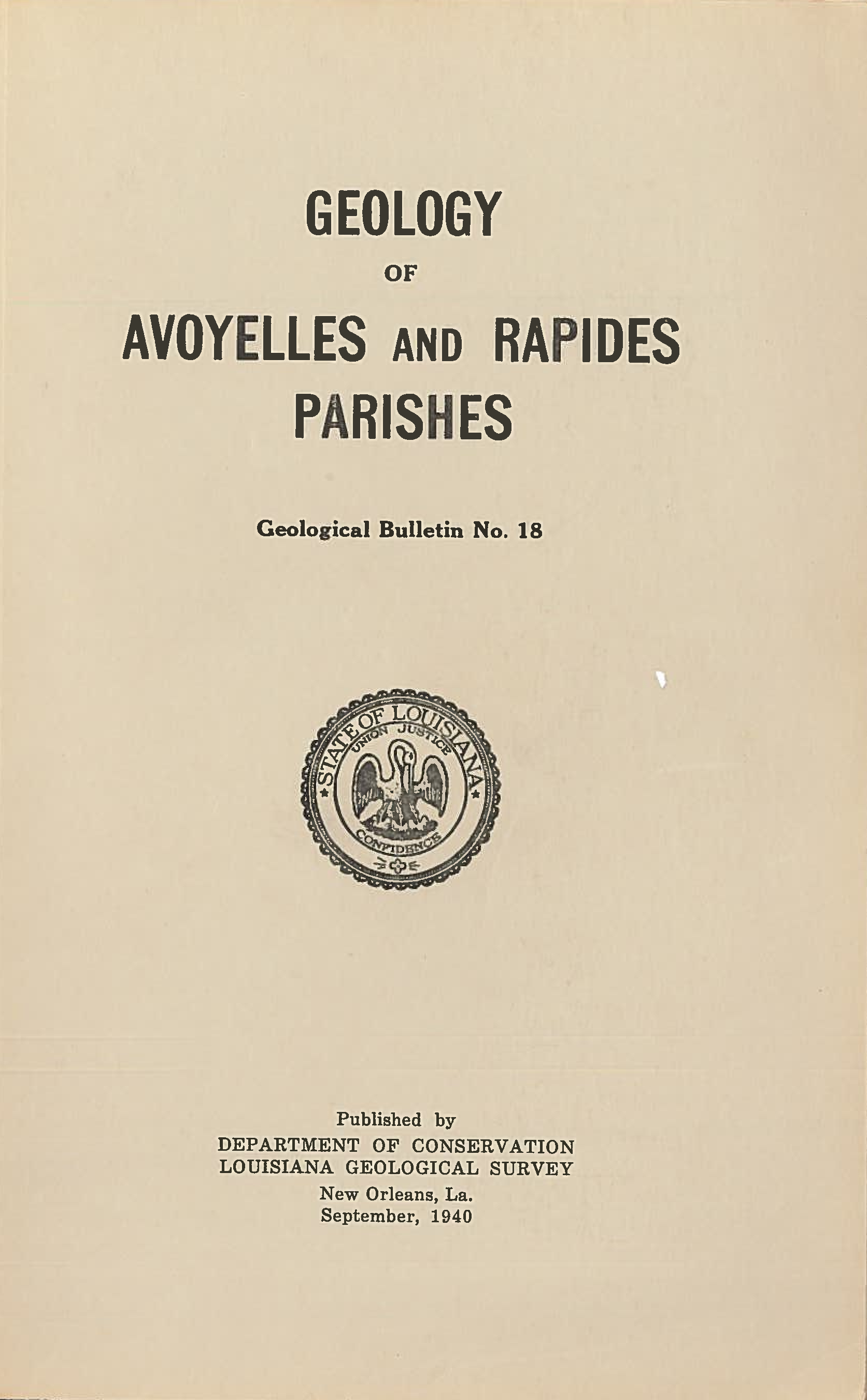 Geology of Avoyelles and Rapides Parishes Geology of Avoyelles and Rapides Parishes
